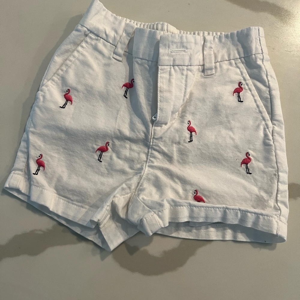 Janie and Jack Flamingo shorts